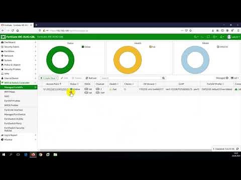 Create WiFi SSID in bridge mode on FortiGate