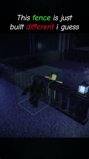 I guess the fence is just built differently. || #roblox #forsaken