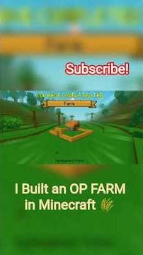 I built an OP farm in Minecraft 🌾🔥