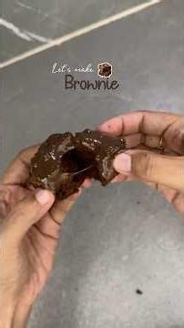 Chocolate brownie making in air fryer 🤎|#asmr #simplerecipe #trending #shortsvideo