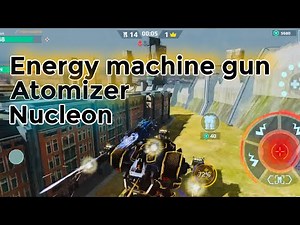 Lancelot | Full Energy Machine gun | Nucleon Atomizer | War Robots Gameplay