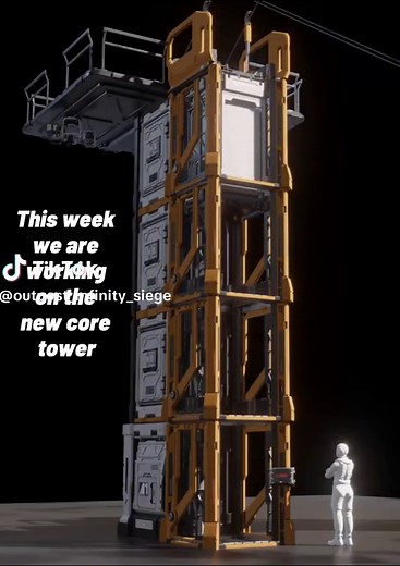Core Tower Model Replacement for Outpost Infinity Siege | Indie Game Development