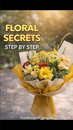 Luxury Yellow Bouquet 💛 How to Make Stunning Hand Bouquet