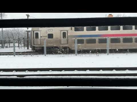 NJT 7017 arriving at Passaic station with 4030