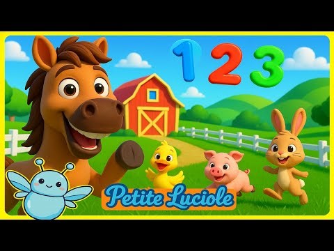 🐴🔢 Le Cheval T’apprend à Compter! | Chanson pour Enfants | Petite Luciole