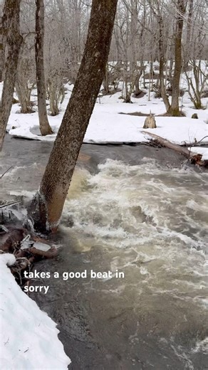 The little bridge is hanging out for dear life.