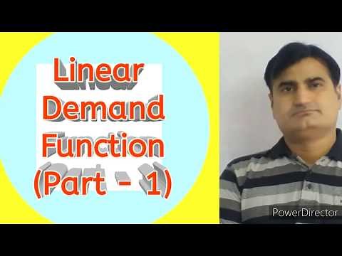 (12) Linear Demand Function (Part- 1)| Linear Demand Equation & curve | Slope of the demand curve