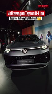 Volkswagen Tayron R-Line! It uses IQ.LIGHTS HD Matrix headlights with dynamic cornering function, along with an illuminated Volkswagen logo at the front and rear. The rear gets LED combination lamps with variable lighting functions, connected by a light signature element. #VolkswagenTayron #TayronRLine #VolkswagenSUV | OVERDRIVE