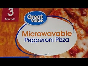 3min Walmart's Great Value Microwave Pizza 🍕