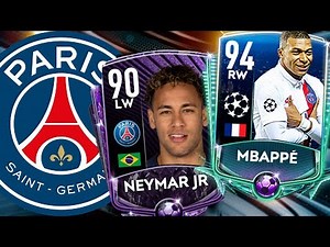 Full PSG Squad Builder on FIFA Mobile 20! 90 OVR Neymar and MOTM Mbappe