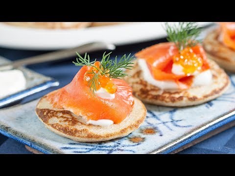 How to Make Blinis? Russian Blinis Recipe - Buckwheat Blini Recipe with Smoked Salmon