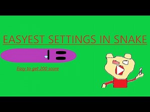 easiest snake settings (for noobs)