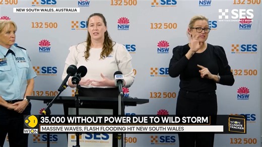 34K views · 472 reactions | 'Bomb cyclone' pummels Australia's east coast: Massive waves, flash flooding hit New South Wales Jyotsna Kumar reports | WION | Facebook