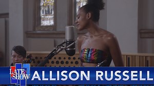 Singer, songwriter, and multi-instrumentalist Allison Russell released her debut solo album in 2021, titled “Outside Child,” which earned her three Recording Academy / GRAMMYs nominations. Here she is performing a song from that album, “Persephone.” | The Late Show with Stephen Colbert
