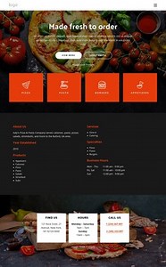 Pizzeria offers fresh pizza - HTML Template by Nicepage
