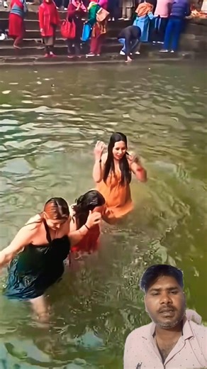 sali nandi natural beauty bath #bathing #gangariver #shortsfeed