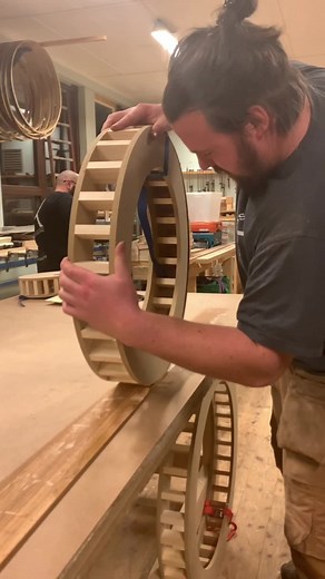 Oak rings made for Natural silence #woodwork #woodworking #handcraft #finewoodworking #makestuff #crafted #fyp #handcrafted #dowoodworking #woodartist #oak #woodbending #steam #woodsteam #howto #viral #fypシ #bendwood