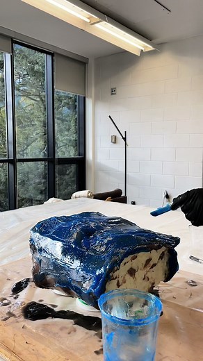 Moulding and casring a torso process #mold #bodycasting #silicone #sculpture