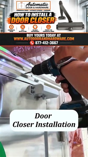 How to Install a Door Closer! 🚪#shorts #doorcloser #doorinstallation #diy #construction #handyman