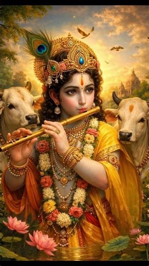 Powerful Krishna Mantra for Prosperity | धन, Success & Positive Energy ✨🦚 #shorts