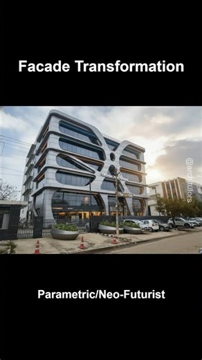 Changing a Building Elevation into 14 Architectural Styles