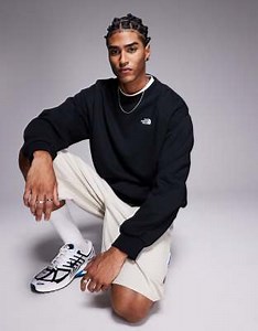 The North Face Evolution Oversized Crewneck sweatshirt in black | ASOS