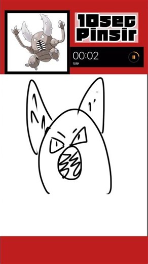 10 Seconds Pinsir #fanart #speedpaint #howtodraw #pokémon #art #illustration #illustratortutorial