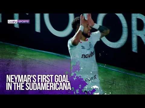 Neymar Opens The Score With First Sudamericana Goal with Santos | beIN SPORTS USA