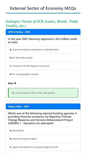 Forms of ECB Loans, Bonds, Trade Credits, etc.