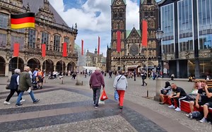 【超清】漫步游德国不来梅(Bremen)｜德国北部仅次于汉堡的第二大城市 拍摄日期：2022.9