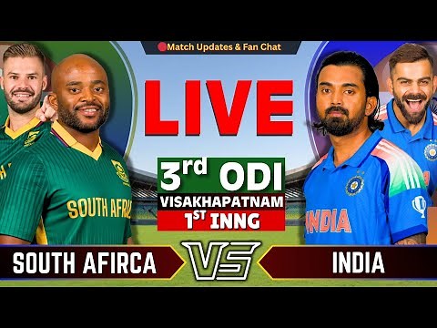 🔴 INDIA vs SOUTH AFRICA, 3rd ODI Match & Final | Live Score & Commentary | IND vs SA | By The Way