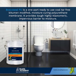 47 reactions | Waterproofing membranes like Boscoseal PU are used for many applications, such as covering concrete to prevent water from compromising the structural integrity of the concrete. Visit our website to learn more: https://www.bostik.com/philippines/en/ Click here to request FREE training: https://www.bostik.com/philippines/en/bostik-academy/training/request-training/ | BOSTIK | Facebook