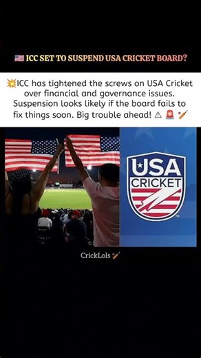 Big Trouble for USA Cricket: ICC Threatens Suspension! 🚨💥