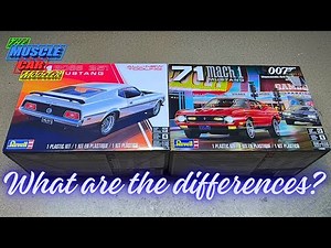 Revell 1971 Ford Mustang Boss 351 and Mach1 Kit Review, Comparison and Contents