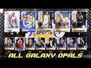 WORLD'S FIRST FULL GALAXY OPAL SQUAD IN NBA 2K19 MyTEAM!! *13x GALAXY OPALS*