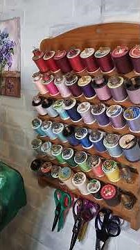 Tip for cleaning dusty thread spools #shorts