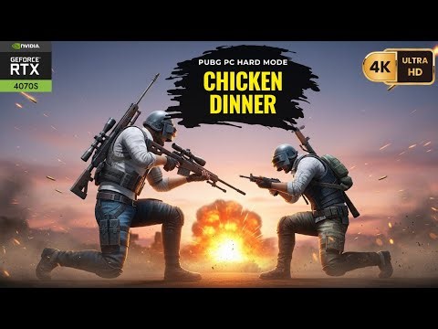 PUBG PC — Zero Kill WIN! | Winner Winner Chicken Dinner (4v4 Clutch) — 4K 144FPS RTX 4070 Super