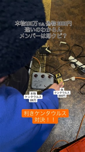 The Whoops on Instagram: "【利きケンタウルス対決】本物100万V.S.偽物3000円 #thewhoops #klon #centaur #エフェクター"