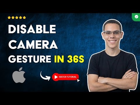 How to DISABLE the SWIPE to OPEN CAMERA GESTURE on the IPHONE LOCK SCREEN in 36S