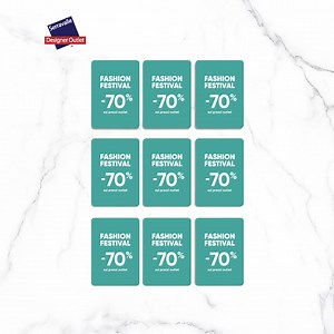 Solo per un giorno, sconti del 70% sui prezzi outlet su prodotti selezionati. Domenica 12 ottobre torna il Fashion Festival a Serravalle Designer Outlet. Non prendere impegni! | Serravalle Designer Outlet