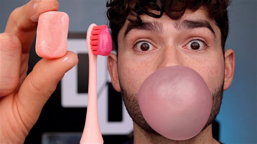 DIY bubble gum vs. Hubba Bubba toothbrush!