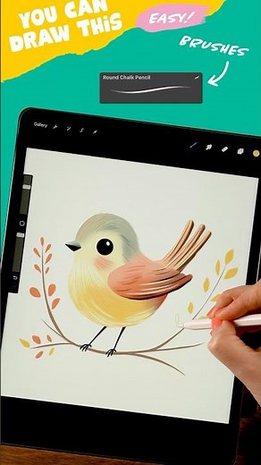 Draw a Cute Bird - Super Easy! #artwithflo #youcandrawthis