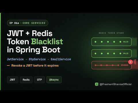 How to Revoke a JWT Before It Expires — Spring Boot + Redis Blacklist (Auth #6)