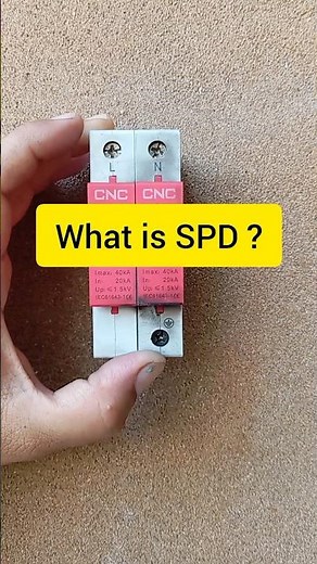 What is SPD and does it work #spd #electrical #youtubeshorts #learning #knowledge #solarprotection