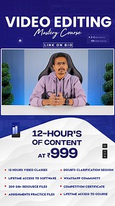 🎬 Want to edit your dream videos yourself? 🤩 Looking to give your stories a professional touch? Now, master video editing in Telugu with our exclusive course! ✅ In this course, you will learn: ✅ Professional video editing skills ✅ Trending effects & transitions ✅ How to create high-quality, engaging videos No prior experience needed! Start your journey today. 🚀 🔗 Enroll now! | Karthik Raghavarapu