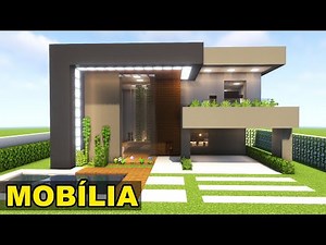 Minecraft Tutorial - Mobília da Casa Moderna Manyacraft