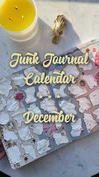 December Junk Journal Calendar 🎄✨ASMR✨