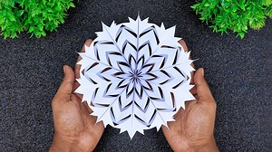 681K views · 7.1K reactions | Exclusive Christmas Snowflake Make It Together  How To Make Paper Snowflake Step By Step | Custom Christmas Decor #Xmas2025 #XmasCrafts #ChristmasDecor | DIY And Paper Crafts | Facebook