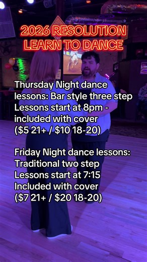 LEARN TO DANCE this year at Guitars and Cadillacs. Dance lessons are included with cover. All levels welcome! No partner? No problem, we rotate the floor. Check out our livestream if you want to watch from home. #FortWorth #ThingsToDoInFortWorth #dance #dancelessons #honkytonk