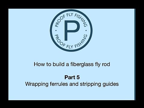 rod building wrapping ferrules, stripping guides, and next to a winding check (part 5)
